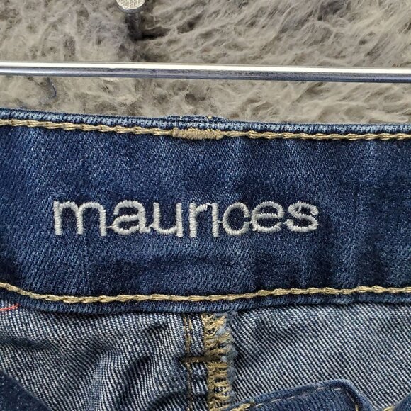 Maurices Jeans Womens 10 Blue Regular Fit Classic Stretch Denim Straight Leg - Picture 2 of 12
